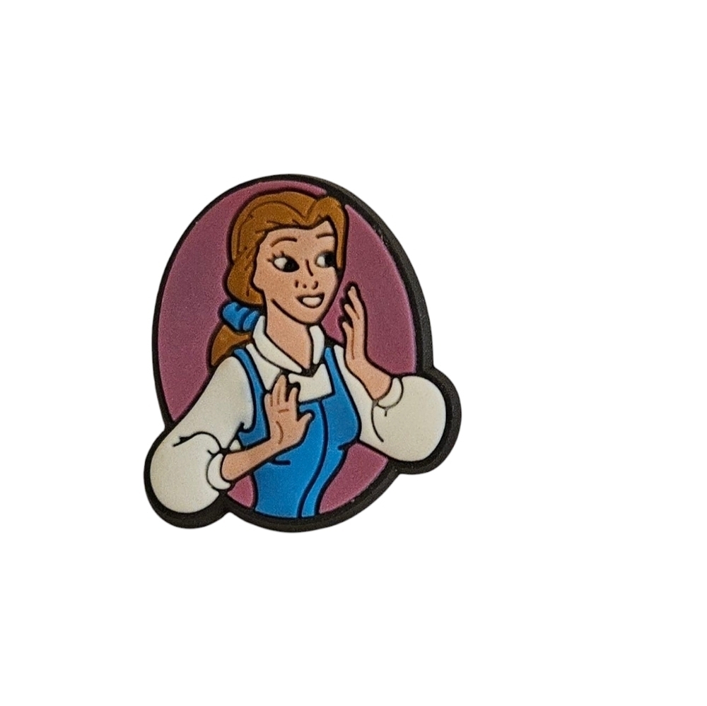 4/$8 Shoe Charm for Crocs - Disney Princess Belle Beauty And The Beast